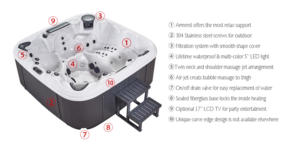 indoor hot tub supplier，two person hot tub supplier,hot tubs and spas supplier